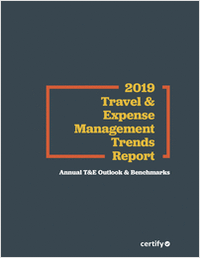 2019  Travel &  Expense  Management  Trends  Report