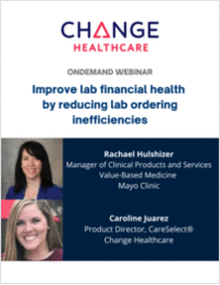Improve lab financial health by reducing lab ordering inefficiencies