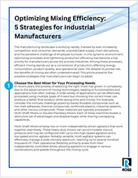 Optimizing Mixing Efficiency: 5 Strategies for Industrial Manufacturers