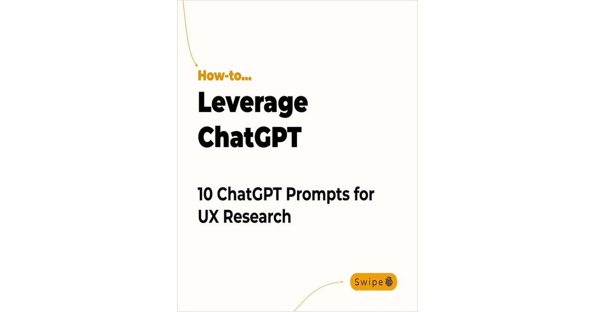 10 ChatGPT Prompts for UX Research