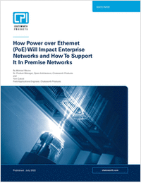 How Power over Ethernet (PoE) Will Impact Enterprise Networks and How To Support It In Premise Networks