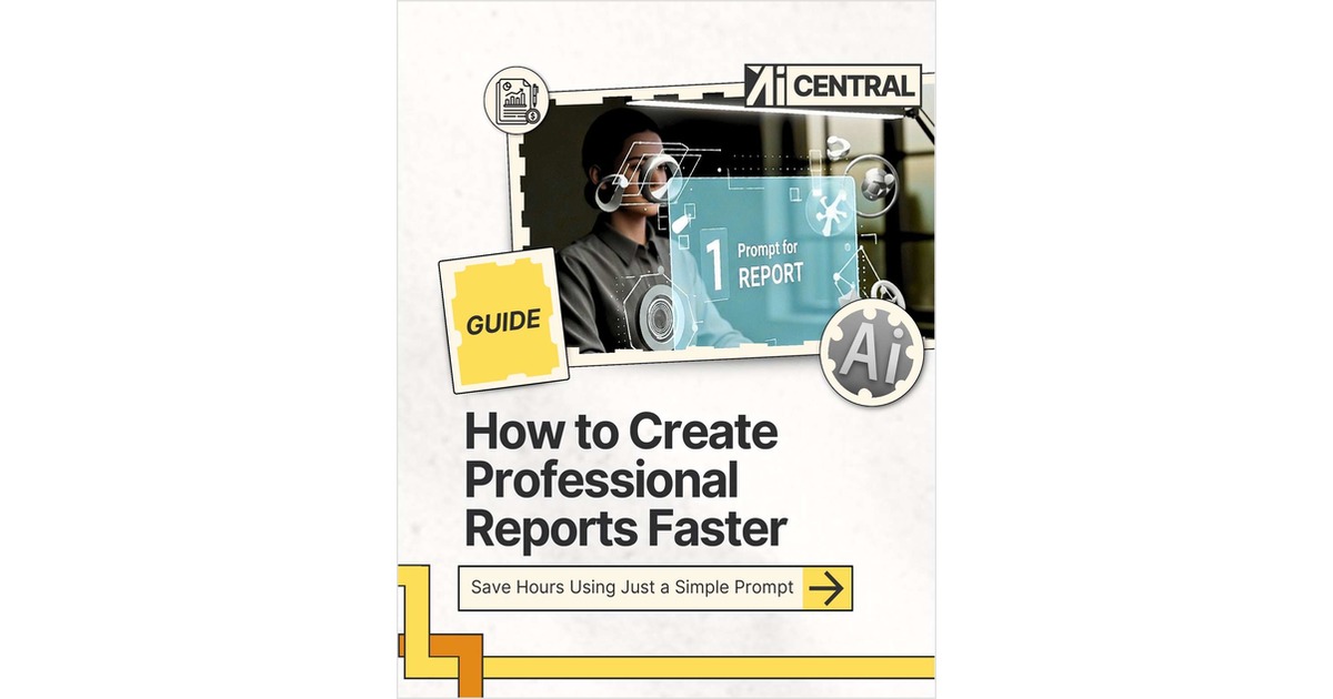 AI Report Generator Playbook: Create Professional Reports In Minutes With ChatGPT Prompts ($21 Value) FREE For a Limited Time