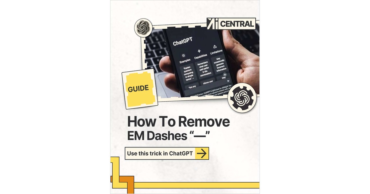 Remove EM Dashes in ChatGPT With This Simple Prompt Fix