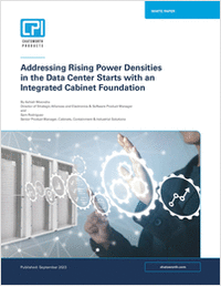 Rising Power Densities in the Data Center Starting with an Integrated Cabinet Foundation