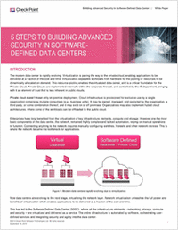 5 Steps to Building Advanced Security in Software-Defined Data Centers