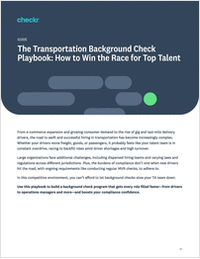 The Transportation Background Check Playbook