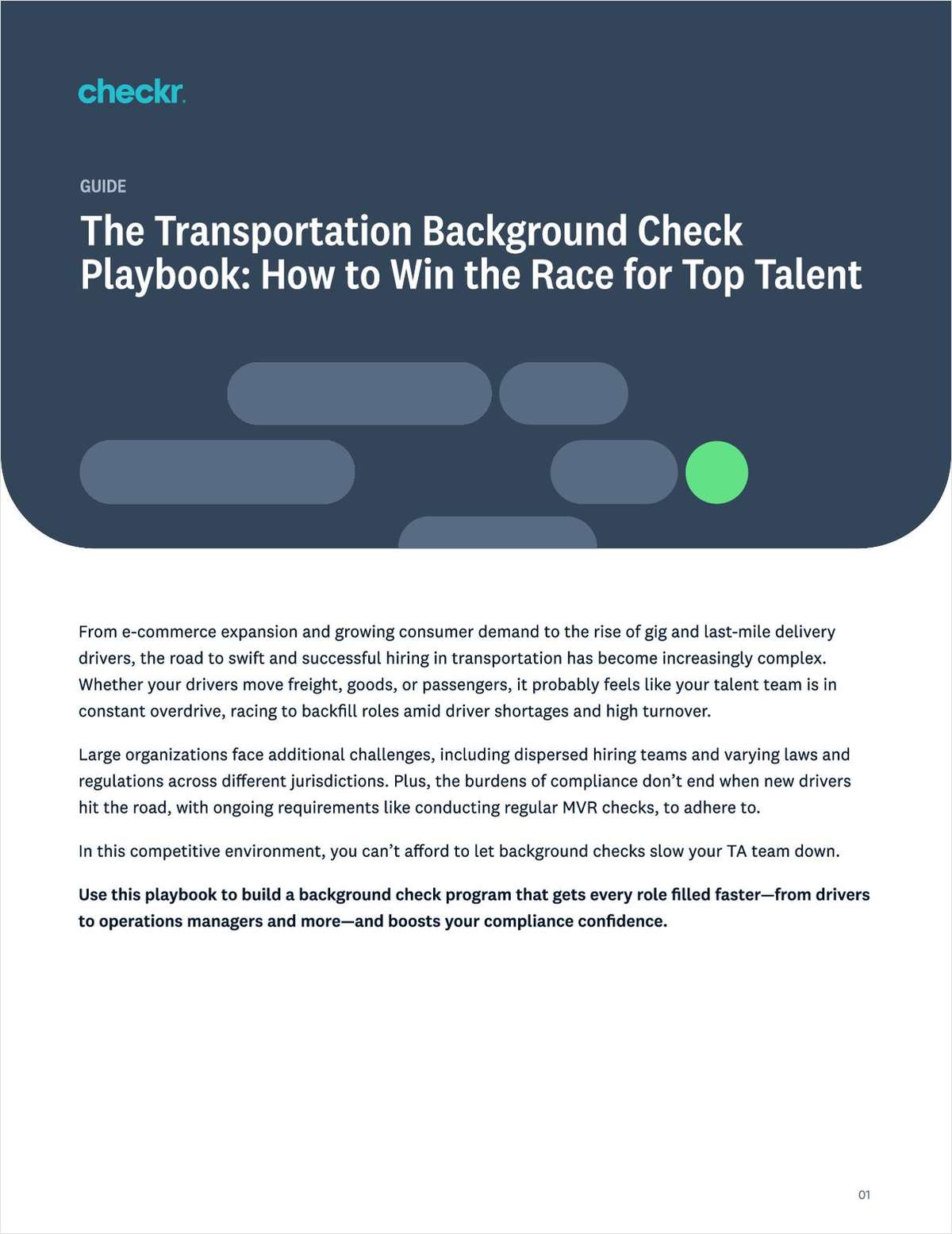 The Transportation Background Check Playbook