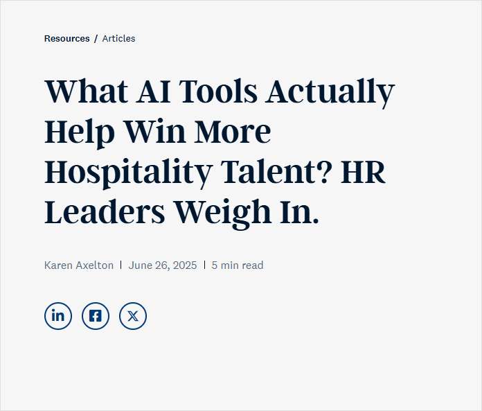 AI Hiring Solutions That Actually Win Hotel Talent