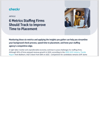 6 metrics staffers should track to improve time to placement