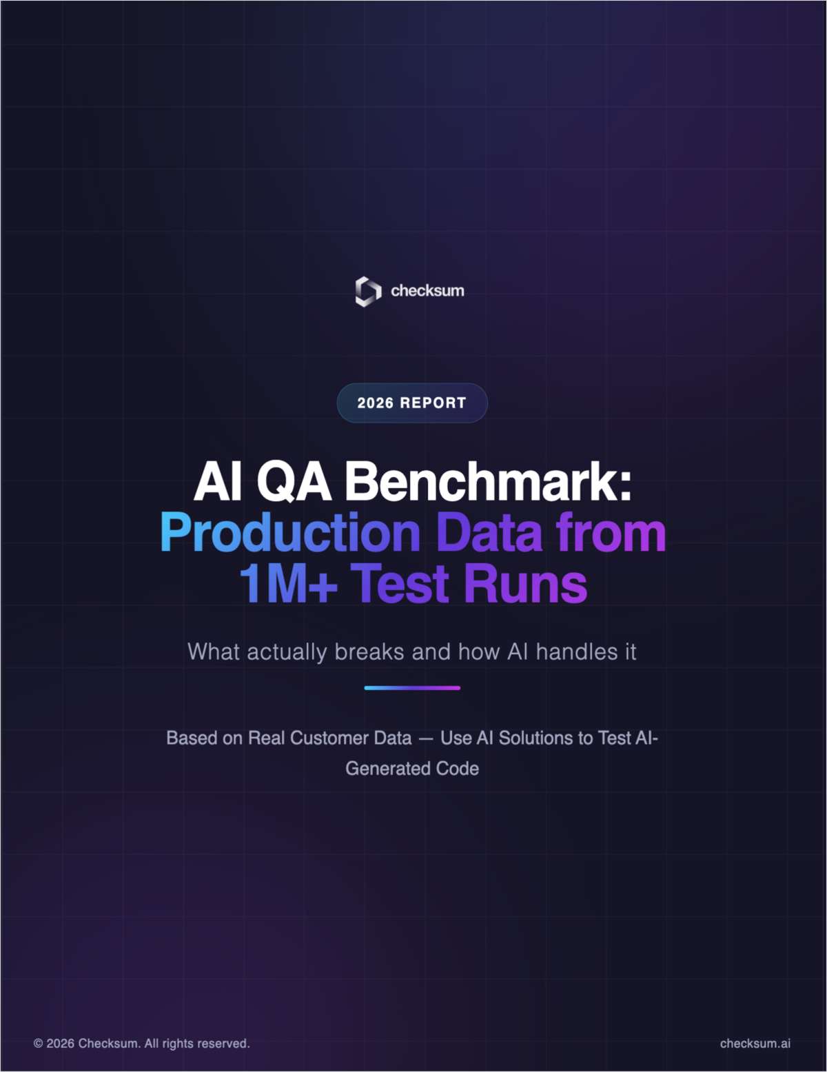 AI QA Benchmark: Production Data from 1M+ Test Runs