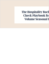 The Hospitality Background Check Playbook for High-Volume Seasonal Hiring