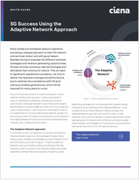 5G Success Using the Adaptive Network Approach