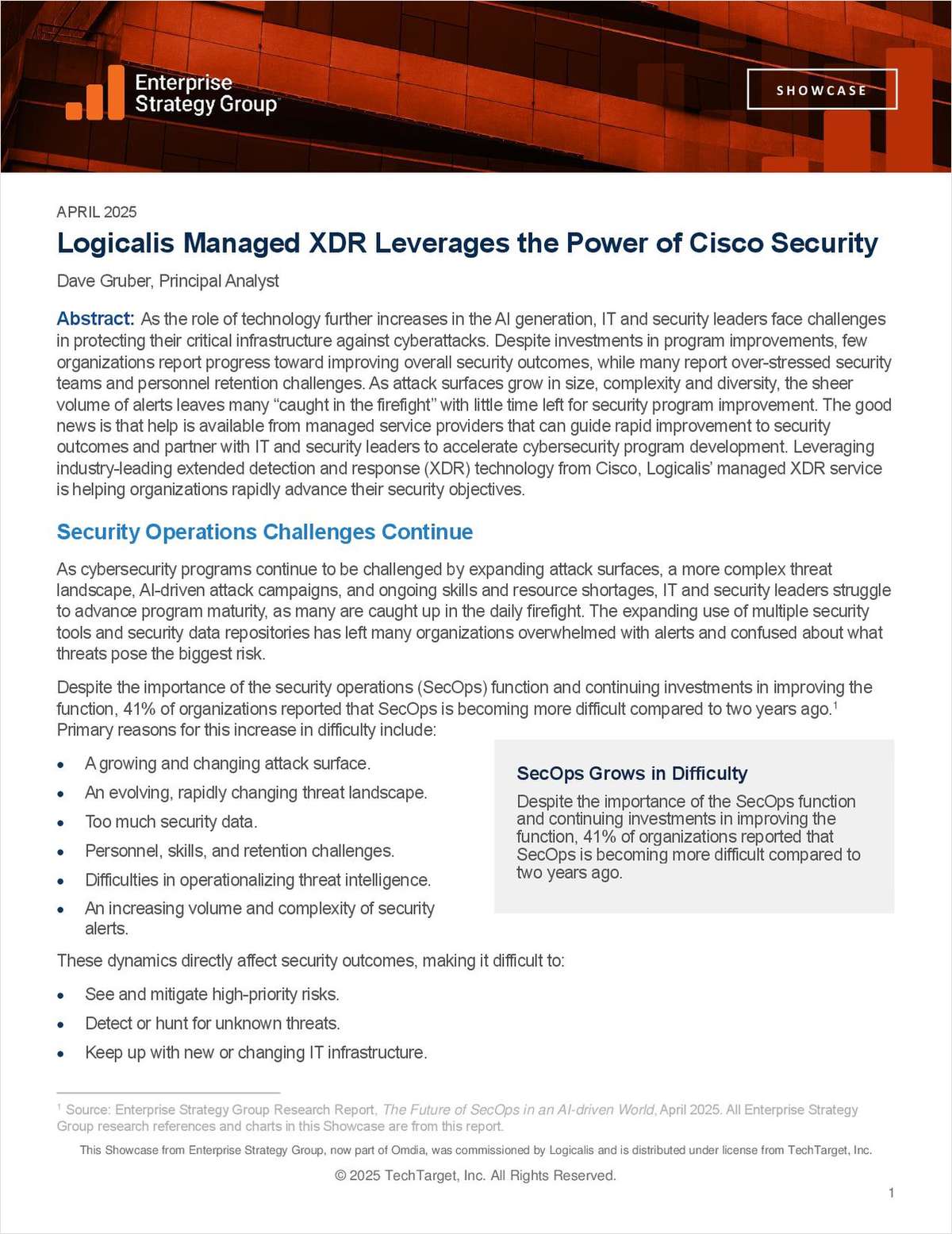 Logicalis Managed XDR Leverages the Power of Cisco Security