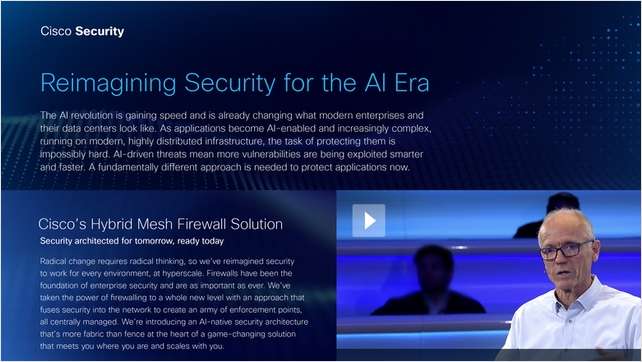 Hybrid Mesh Firewall - Security architected for tomorrow, ready today