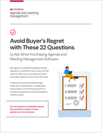 22 Questions to Ask When Shopping for Agenda And Meeting Management Software