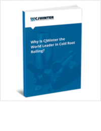 Why is CJWinter the World Leader in Cold Root Rolling?