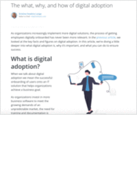 The what, why, and how of Digital Adoption