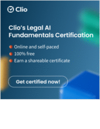 Clio: The Legal AI Fundamentals Certification