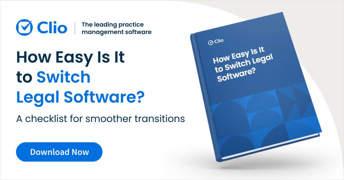 Switching Legal Software Checklist
