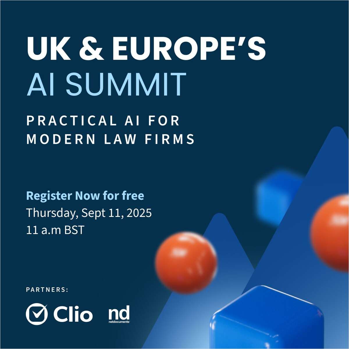 UK & Europe's AI Summit: Practical AI for Modern Law Firms