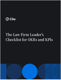 The Law Firm Leader's Checklist for OKRs and KPIs by Clio