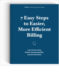 7 Steps to Easier, More Efficient Law Firm Billing