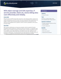 With object storage and SVA expertise, IT At A Glance service provider, Datev eG, stores billing data cost-effectively and reliably.