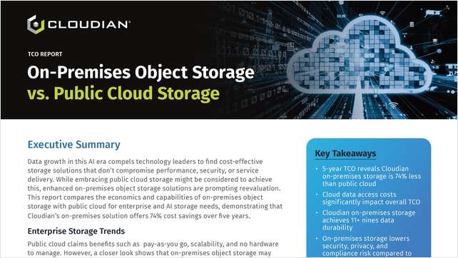 On-Premises Object Storage vs. Public Cloud Storage