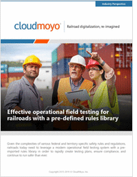 Effective Operational Field Testing for Railroads with a Pre-Defined Rules Library