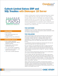 Cultech Limited Solves ERP and SQL Troubles with Diskeeper 18 Server