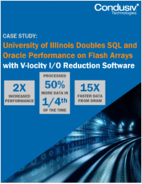 University of Illinois Doubles SQL and Oracle Performance on All-Flash Arrays with V-locity® Throughput Acceleration Software