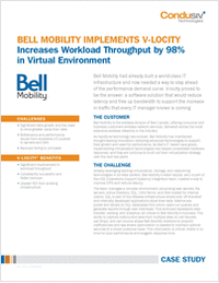 Bell Mobility Implements V-locity I/O reduction Software and   Increases Workload Throughput By 98%