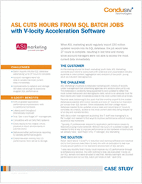 ASL Cuts Hours From SQL Batch Jobs With V-locity I/O Reduction Software