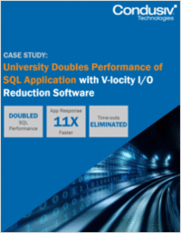 University Doubles Performance of SQL Application with V-locity Throughput Acceleration Software