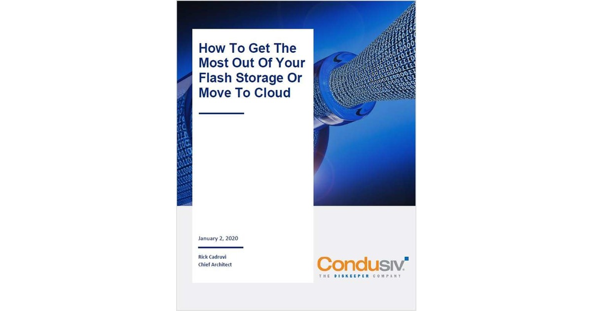How To Get The Most Out Of Your Flash Storage Or Move To Cloud