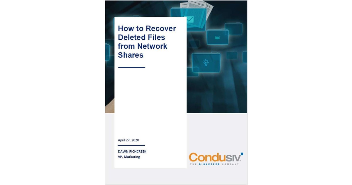 How To Recover Deleted Files From Network Shares Free Article
