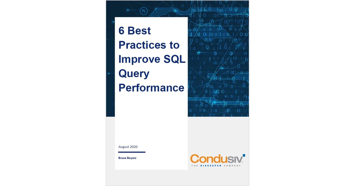 Six Best Practices To Improve SQL Query Performance Free Article