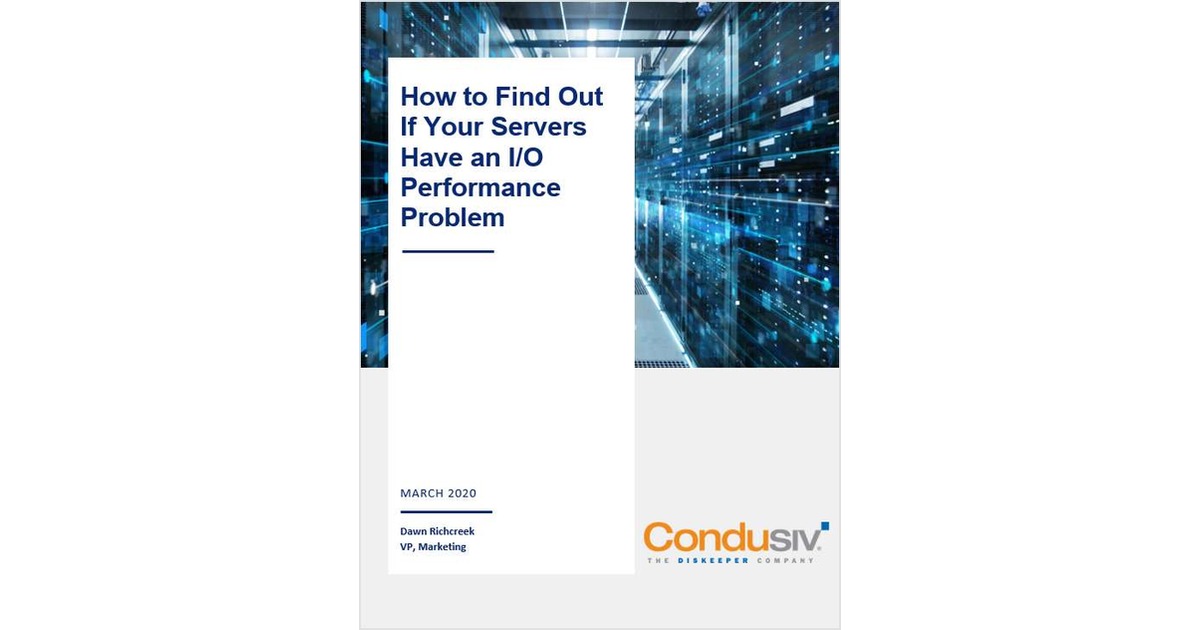 Do Your Servers Have an I/O Performance Problem?