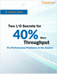 Two I/O Secrets for 40% More Throughput