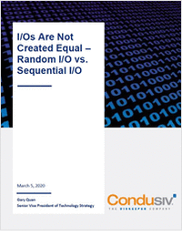 I/Os Are Not Created Equal -- Random I/O vs. Sequential I/O