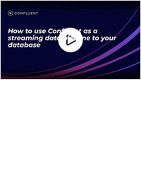 Demo: How to Use Confluent as a Streaming Data Pipeline to Your Database