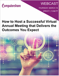 How to Host a Successful Virtual Annual Meeting that Delivers the Outcomes You Expect