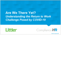 Are We There Yet? Understanding the Return to Work Challenge Posed by COVID-19