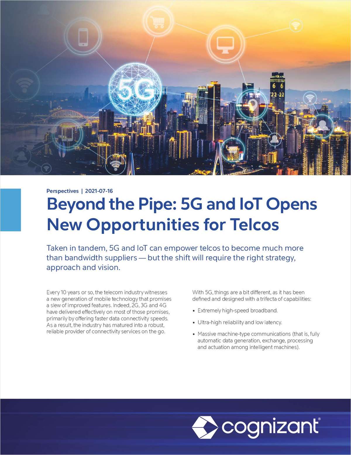 Beyond the Pipe: 5G and IoT Opens New Opportunities for Telcos