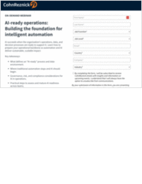 AI-ready operations: Building the foundation for intelligent automation