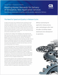 Meeting the Demand for Delivery of New Application Services