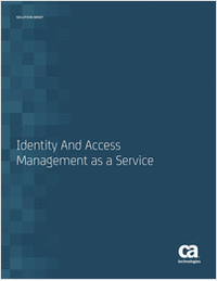 Identity And Access Management as a Service