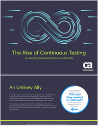 The Rise of Continuous Testing: Accelerating Application Delivery and Quality eBook