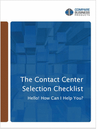 The Contact Center Selection Checklist