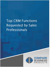 Top CRM Functions Requested by Sales Professionals